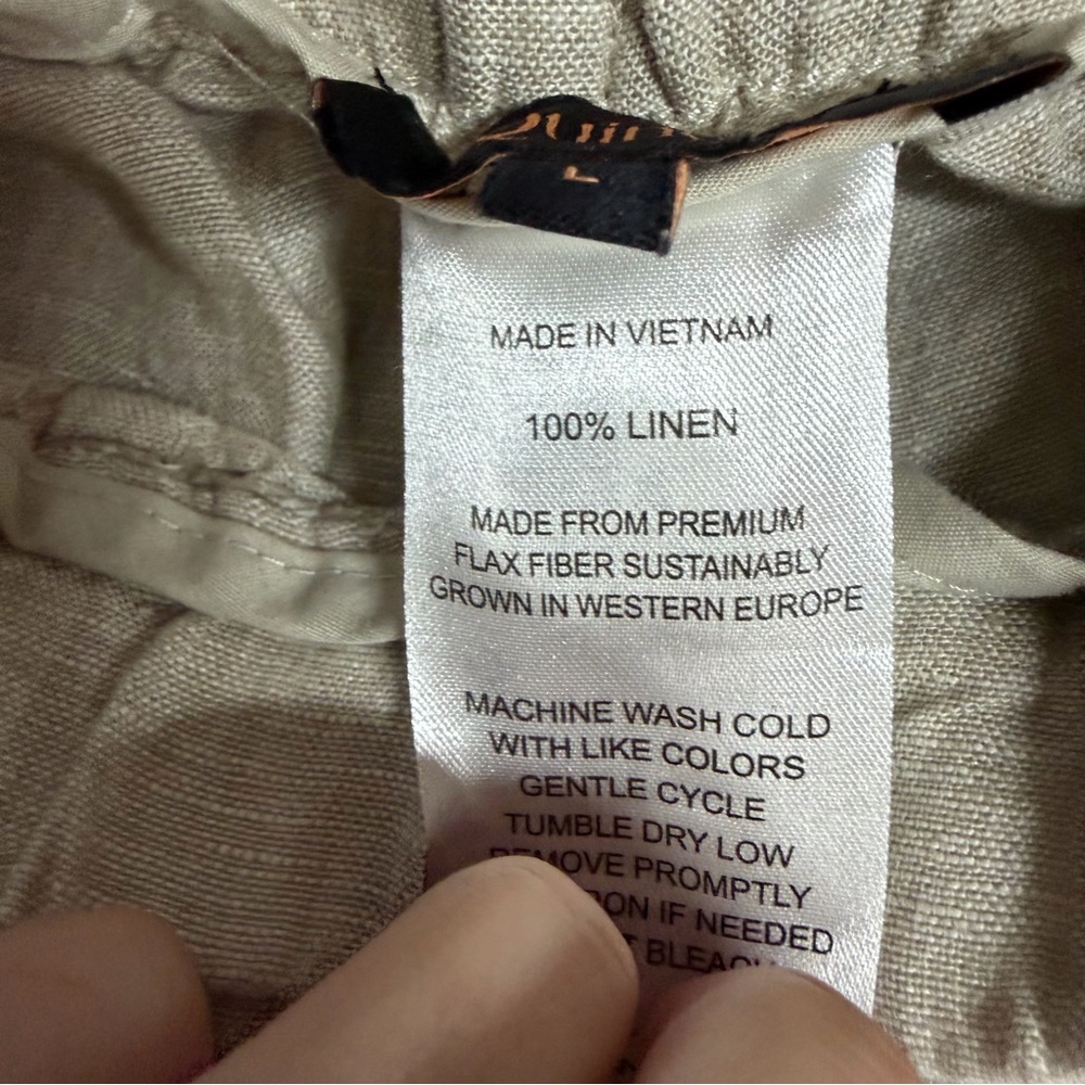Quince European Linen Pants Size Large - Picture 8 of 8